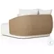 Maven Faux Hyacinth 58" Upholstered Outdoor Double Chaise
