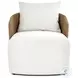 Maven Alessi Linen 35" Upholstered Outdoor Chaise
