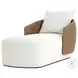 Maven Alessi Linen 35" Upholstered Outdoor Chaise