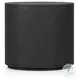 Amelia Black Linen Oval 4 Drawer Nightstand