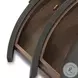 Amelia Dark Green Lacquered Linen Oval 4 Drawer Nightstand