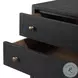 Fiona Black Raffia Tall 5 Drawer Dresser