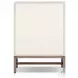 Fiona Ivory Painted Raffia Tall 5 Drawer Dresser