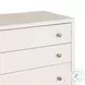 Fiona Ivory Painted Raffia Tall 5 Drawer Dresser
