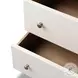 Fiona Ivory Painted Raffia Tall 5 Drawer Dresser