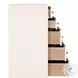 Fiona Ivory Painted Raffia Tall 5 Drawer Dresser