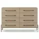 Rosedale Yucca Oak Veneer 8 Drawer Dresser