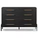 Rosedale Ebony Oak Veneer 8 Drawer Dresser