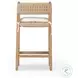 Hamlin Dover Crescent Performance Fabric Counter Height Stool