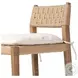 Hamlin Dover Crescent Performance Fabric Counter Height Stool