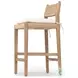 Hamlin Dover Crescent Performance Fabric Counter Height Stool