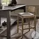 Hamlin Dover Crescent Performance Fabric Counter Height Stool
