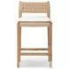 Hamlin Dover Crescent Performance Fabric Counter Height Stool