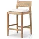 Hamlin Dover Crescent Performance Fabric Counter Height Stool