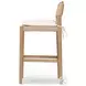 Hamlin Dover Crescent Performance Fabric Counter Height Stool