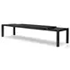 Noeline Cracked Smoked Black Oak 136" Extendable Rectangular Dining Table