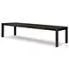 Noeline Cracked Smoked Black Oak 136" Extendable Rectangular Dining Table