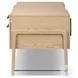 Rosedale Yucca Oak Veneer 3 Drawer Executive Desk