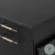 Rosedale Ebony Oak Veneer 3 Drawer Executive Desk