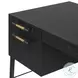 Rosedale Ebony Oak Veneer 3 Drawer Executive Desk