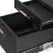 Rosedale Ebony Oak Veneer 3 Drawer Executive Desk