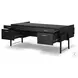 Rosedale Ebony Oak Veneer 3 Drawer Executive Desk