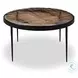 Yoko Smoked Brown Cast Glass Large Round Nesting Table