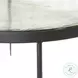Yoko Clear Cast Glass Large Round Nesting Table