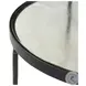 Yoko Clear Cast Glass Large Round Nesting Table