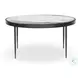 Yoko Clear Cast Glass Large Round Nesting Table