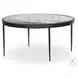 Yoko Clear Cast Glass Large Round Nesting Table