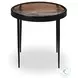 Yoko Smoked Brown Cast Glass Small Round Nesting Table