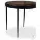 Yoko Smoked Brown Cast Glass Small Round Nesting Table