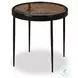 Yoko Smoked Brown Cast Glass Small Round Nesting Table