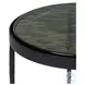 Yoko Moss Cast Glass Small Round Nesting Table