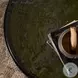 Yoko Moss Cast Glass Small Round Nesting Table