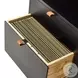 Trey Black Poplar Wide Filing Cabinet Desk System