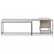 Trey Dove Poplar Wide Filing Cabinet Desk System