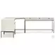 Trey Dove Poplar Wide Filing Cabinet Desk System