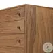 Arturo Natural Walnut Veneer 5 Drawer Chest