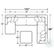 Polaris Sugar Performance Fabric Large Sectional with RAF Section