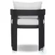 Jackson Alessi Linen Outdoor Metal Dining Chair