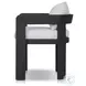Jackson Alessi Linen Outdoor Metal Dining Chair