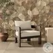 Jackson Alessi Linen Outdoor Metal Chair