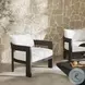 Jackson Alessi Linen Outdoor Metal Chair
