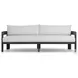 Jackson Alessi Linen 96" Upholstered Outdoor Metal Sofa