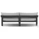 Jackson Concha Fog 96" Upholstered Outdoor Metal Sofa