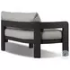 Jackson Concha Fog 96" Upholstered Outdoor Metal Sofa