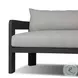 Jackson Concha Fog 96" Upholstered Outdoor Metal Sofa