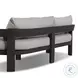 Jackson Concha Fog 96" Upholstered Outdoor Metal Sofa